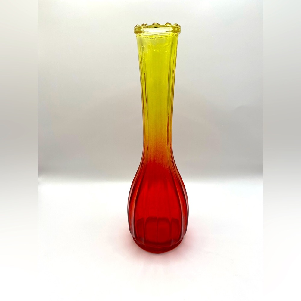 Jeanette Glass ombré bud vase.